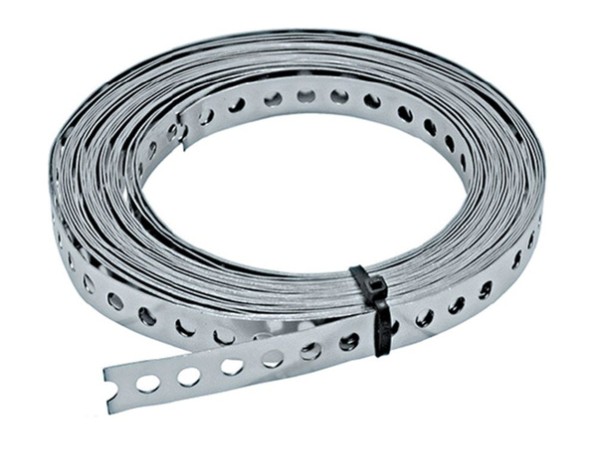 Лента стальная х/к перфорированная оцинкованная монтажная Ст1кп 0,9х15 мм ГОСТ 3560-73 фото