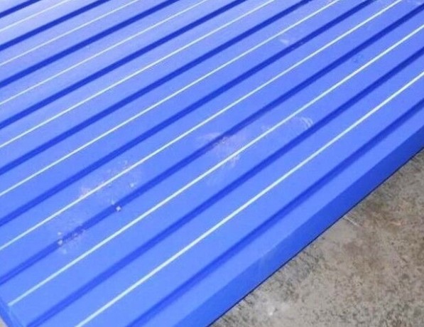 Профнастил стальной стеновой односторонний волна гладкий ультрамариново-синий С8 0,5х8х1150х1200 мм ТУ 1122-079-02494680-01 фото