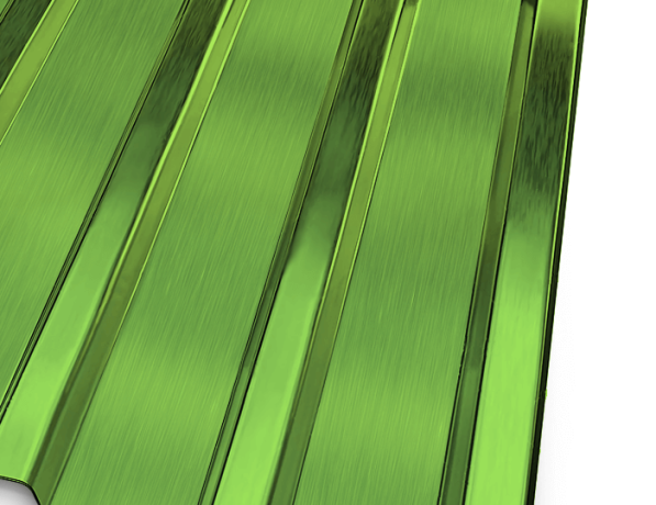 Профнастил стальной стеновой односторонний волна гладкий лиственно-зеленый С21 0,5х21х1000х1050 мм ТУ 26.61.12-005-21469636-2019 фото