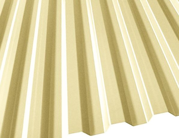 Профнастил стальной стеновой односторонний плоский гладкий слоновая кость С30 0,6х30х1000х1051 мм ГОСТ 24045-94 фото