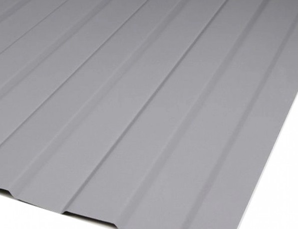 Профнастил стальной несущий двухсторонний волна гладкий серо-коричневый Н114 0,3х114х1250х600 мм ГОСТ 24045-2016 фото