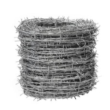 Проволока стальная колючая двухосновная круглая фото